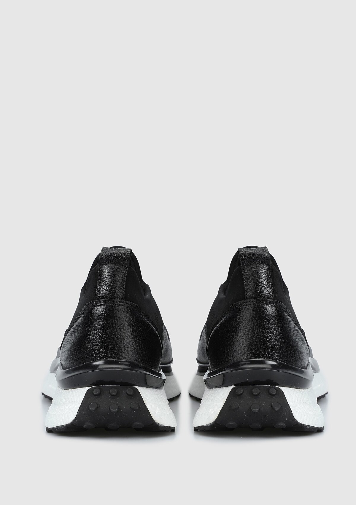 Siyah Deri Erkek Sneaker