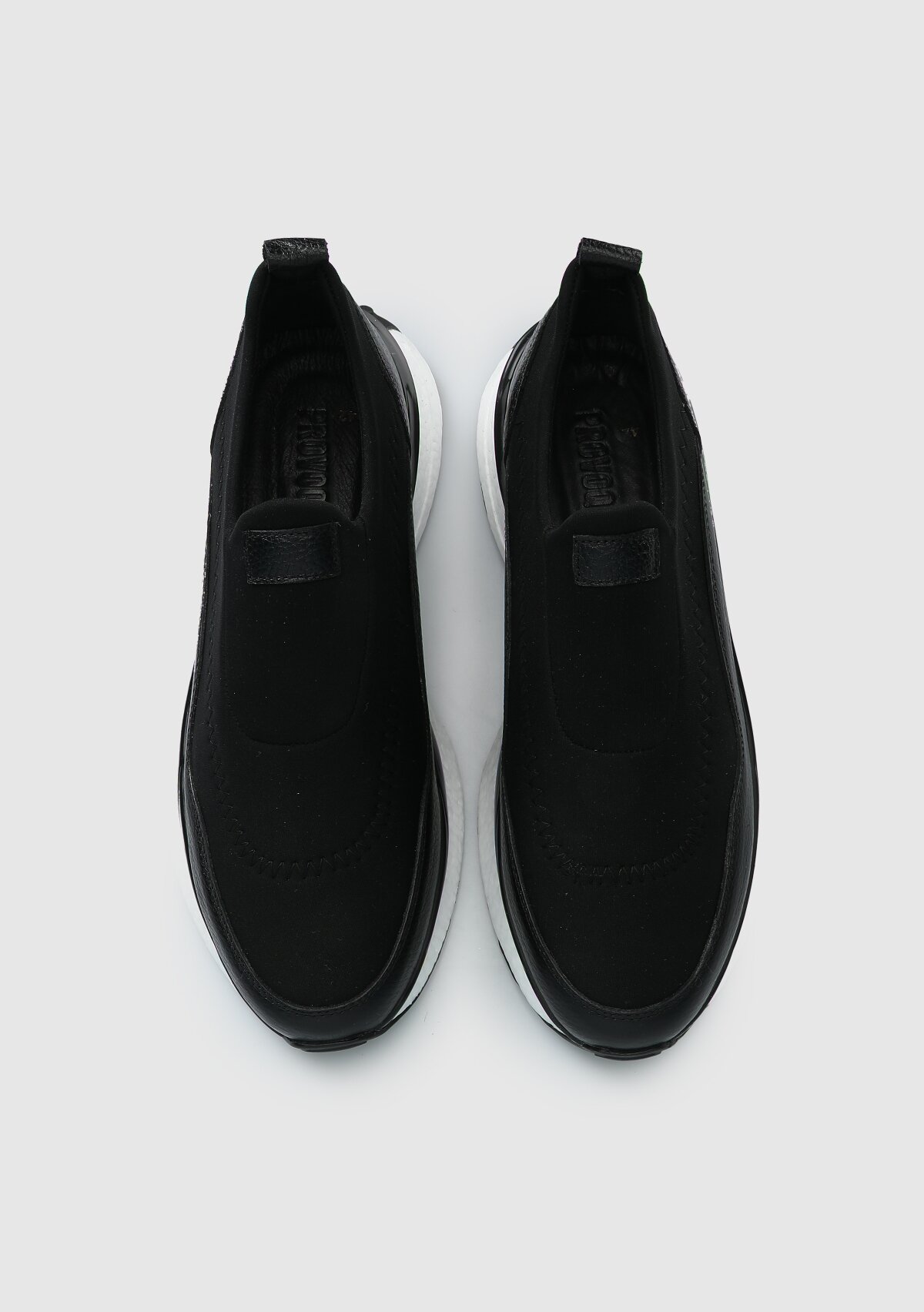 Siyah Deri Erkek Sneaker
