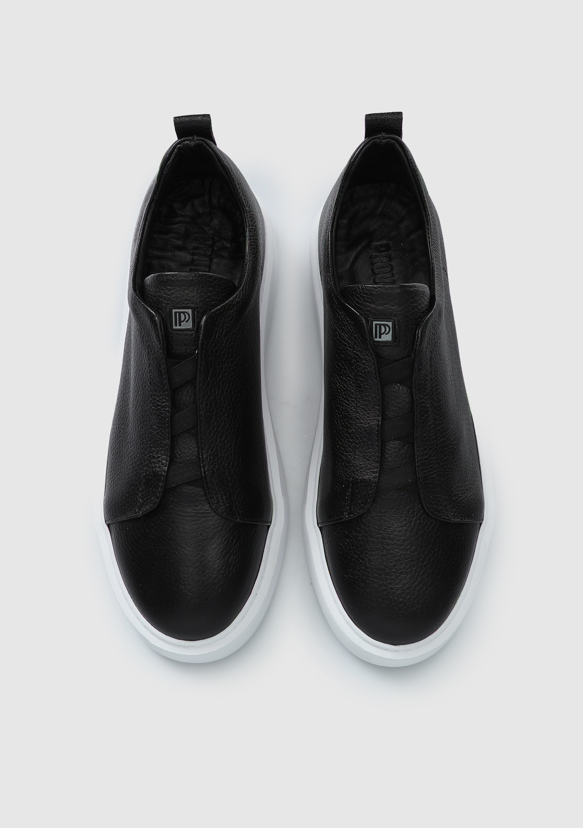 Siyah Deri Erkek Sneaker