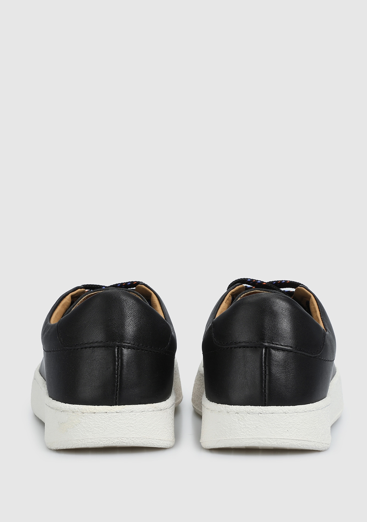 Siyah Deri Erkek Sneaker