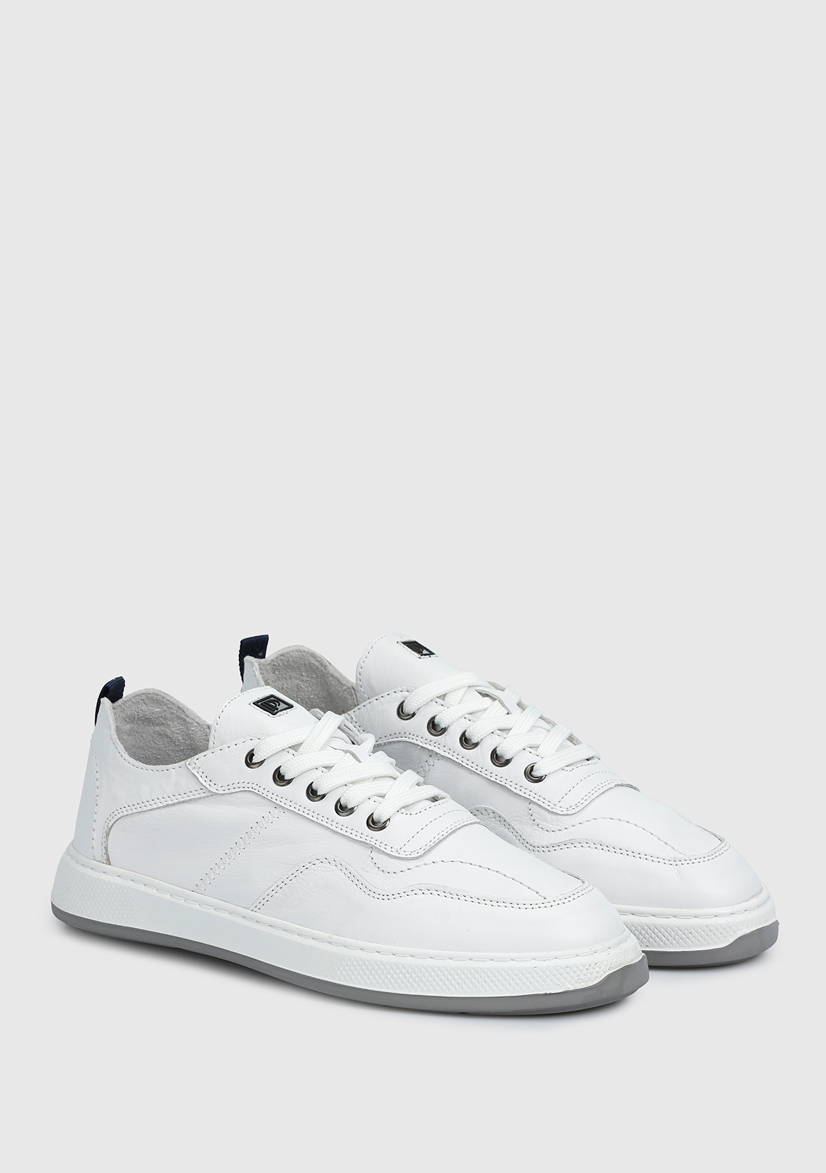 Beyaz Deri Erkek Sneaker