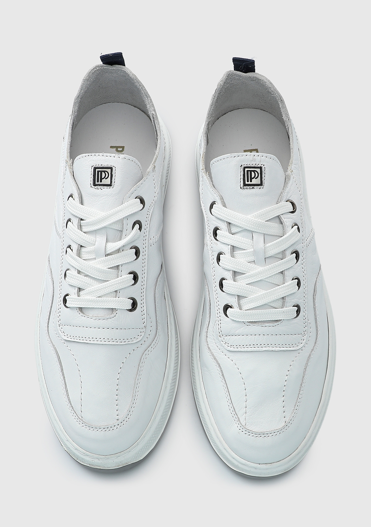 Beyaz Deri Erkek Sneaker
