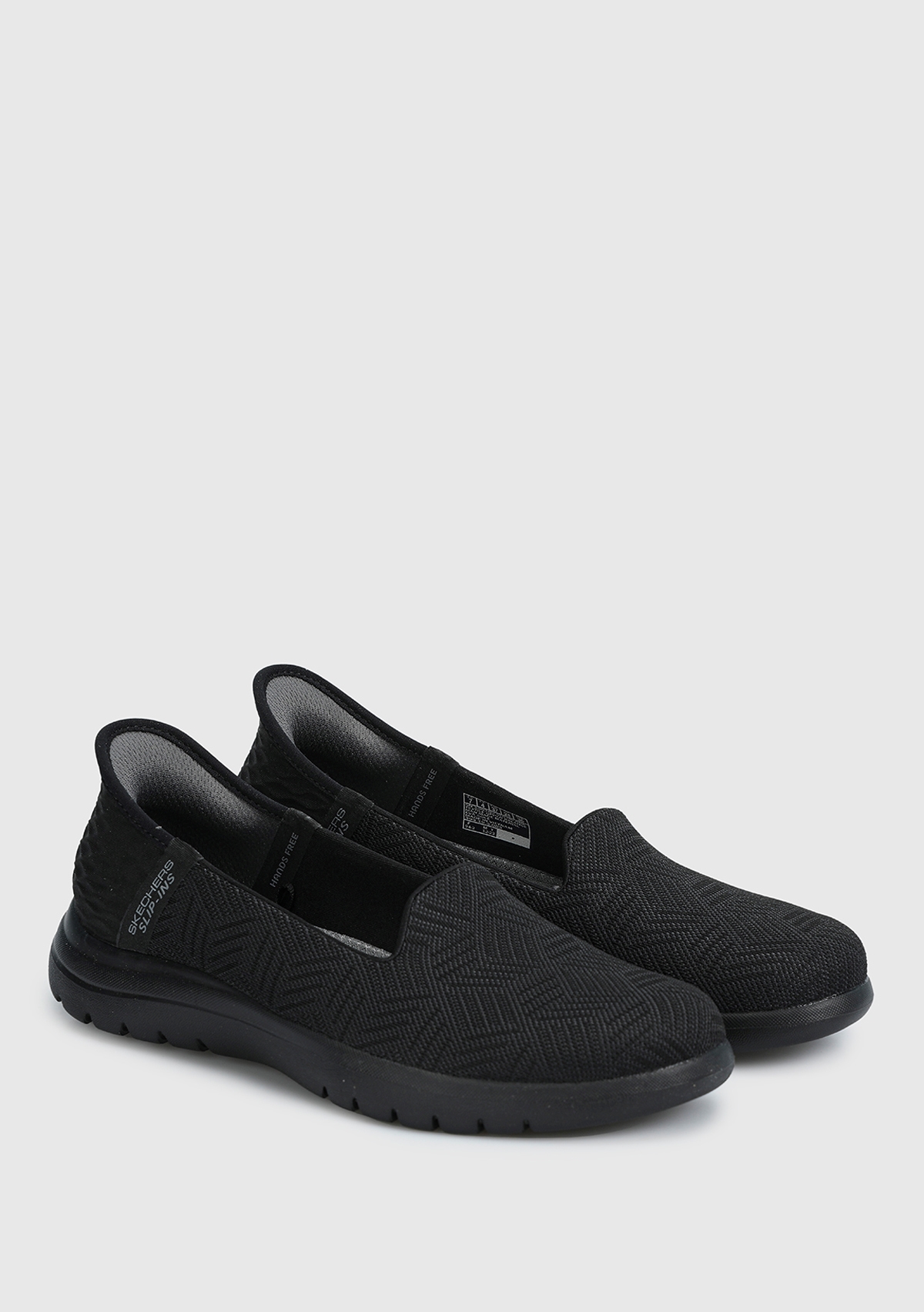 Bbk On-The-Go Flex - Clover Kadın Siyah Slip-Ins Yürüyüş Ayakkabısı 138182 