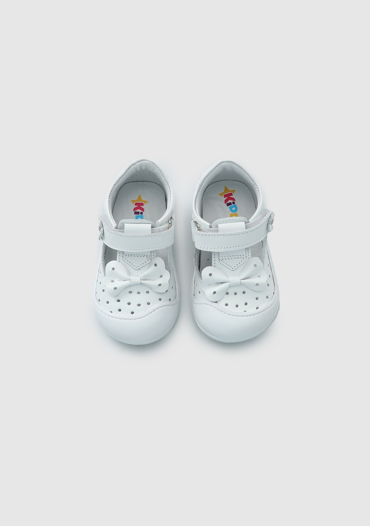 Beyaz Deri Kız Çocuk Ayakkabı