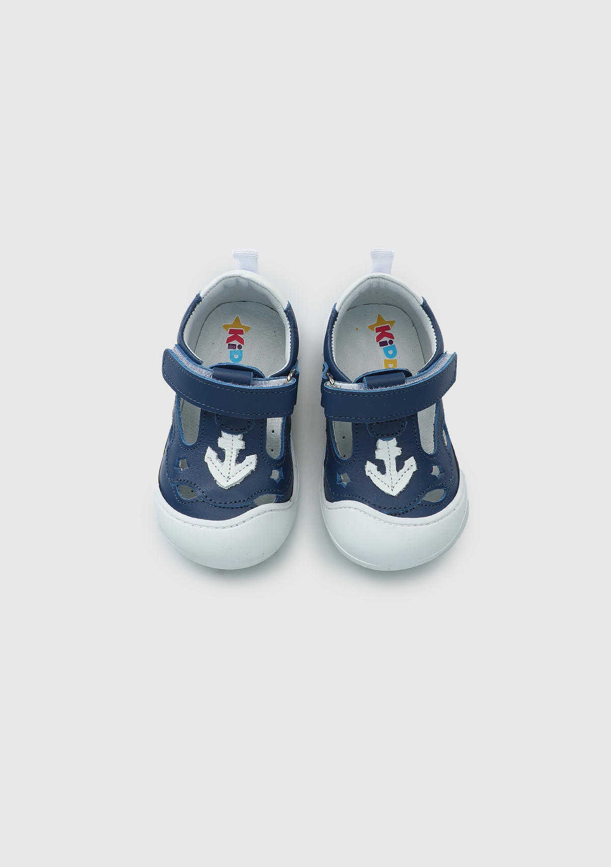 Mavi Deri Erkek Çocuk Sneaker