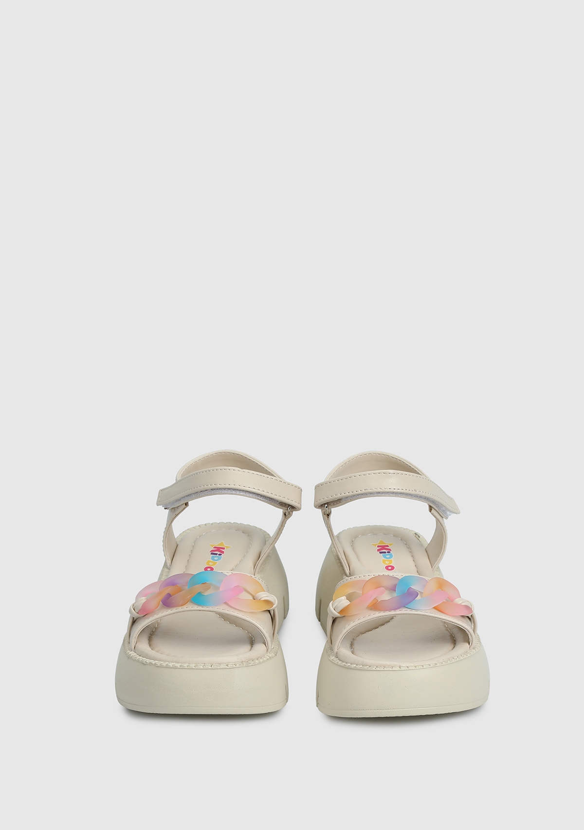 Krem Kız Çocuk Düz Sandalet