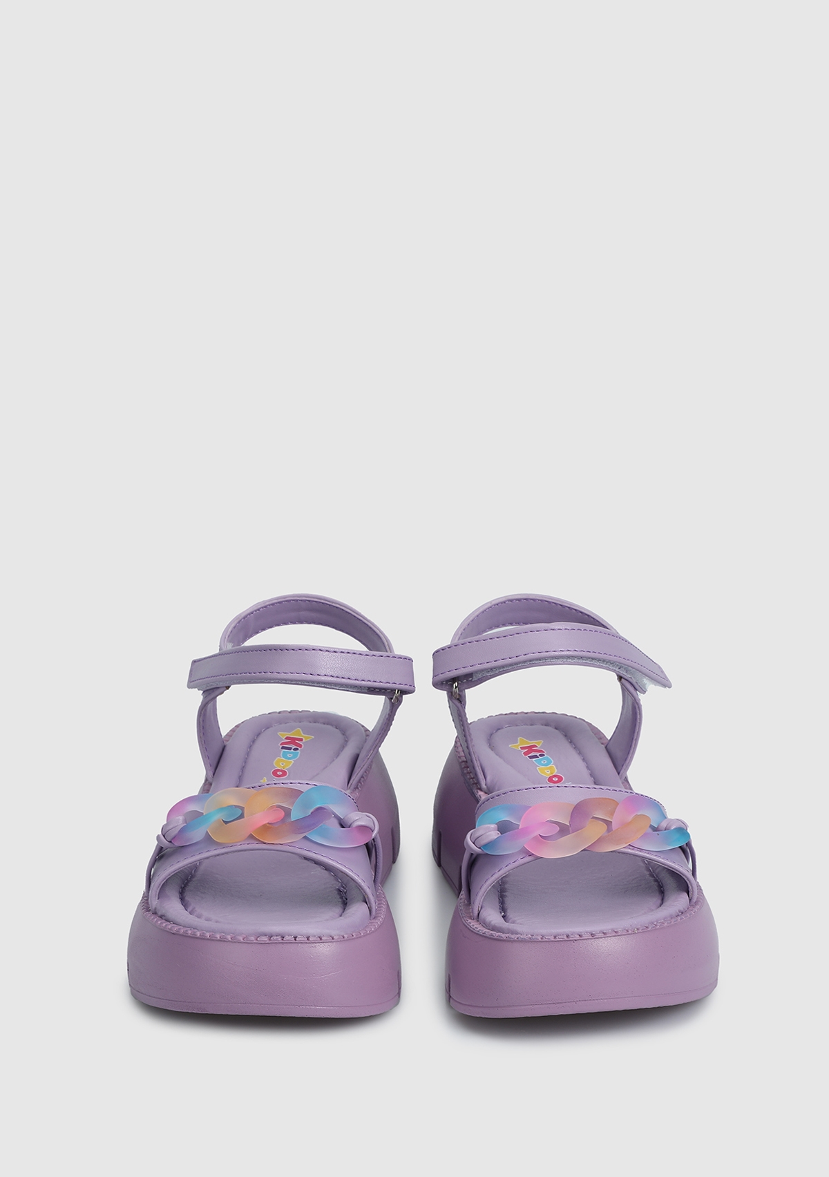 Lila Kız Çocuk Düz Sandalet