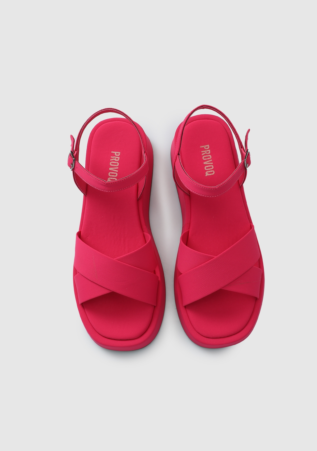 Fuşya Kadın Düz Sandalet