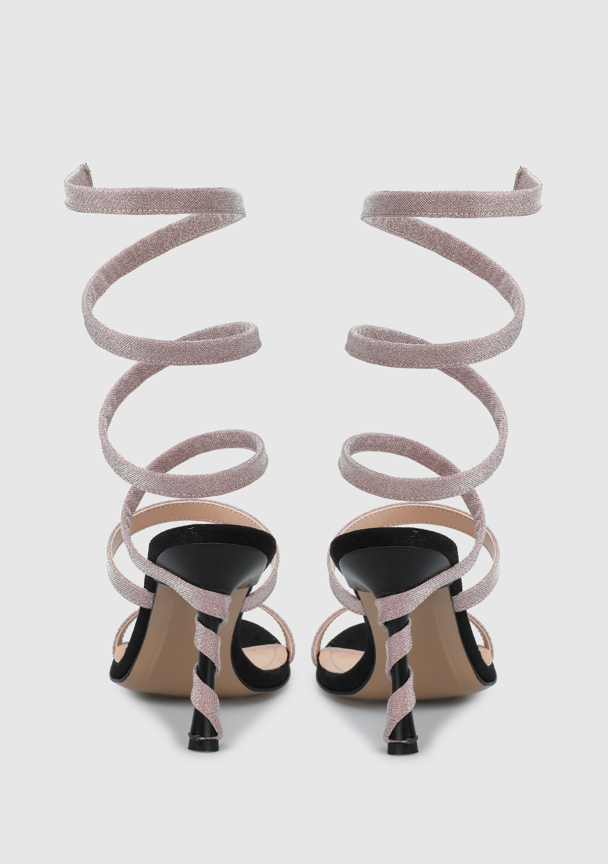 Pudra Kadın Topuklu Sandalet