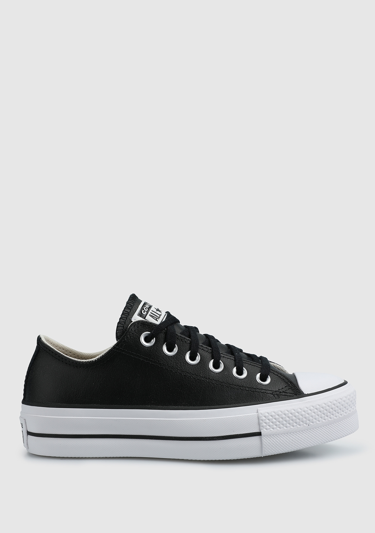 Chuck Taylor All Star Leather Platform Siyah Kadın Sneaker 561681C