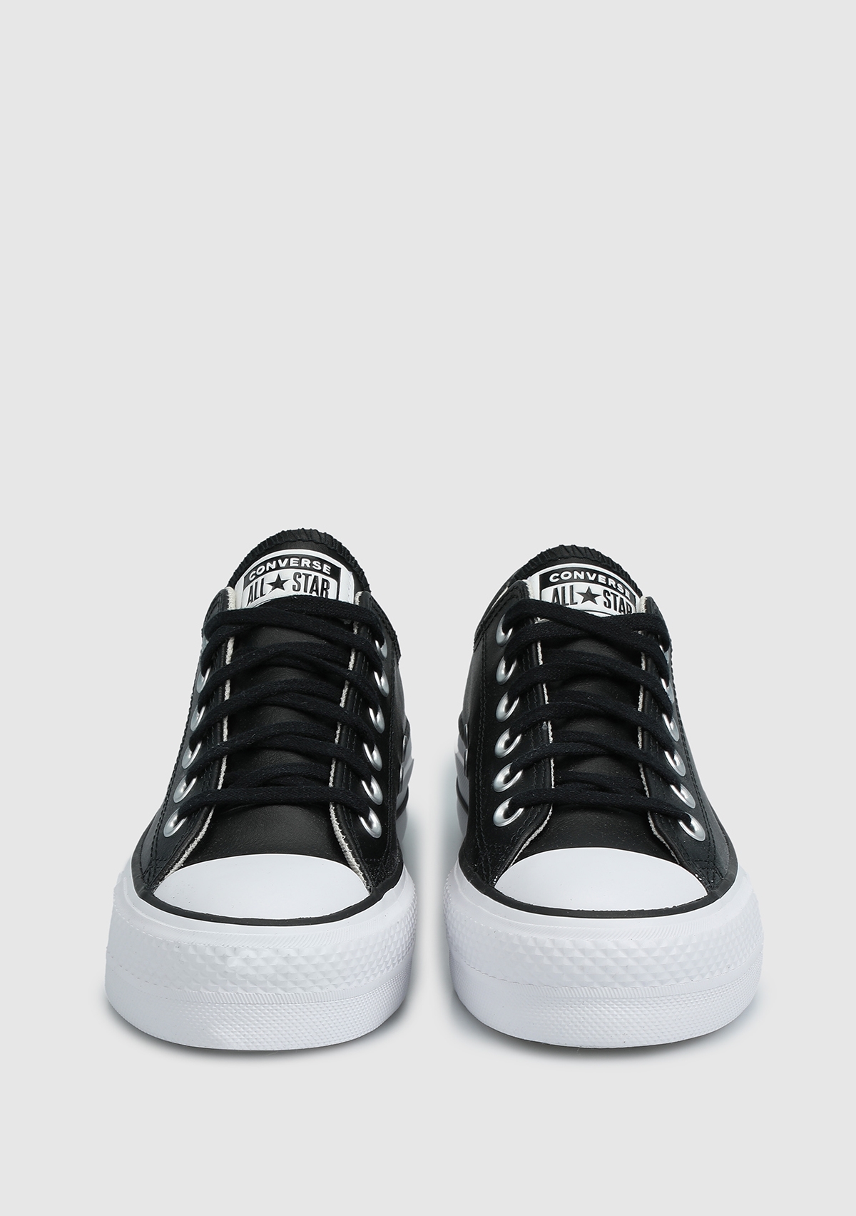 Chuck Taylor All Star Leather Platform Siyah Kadın Sneaker 561681C