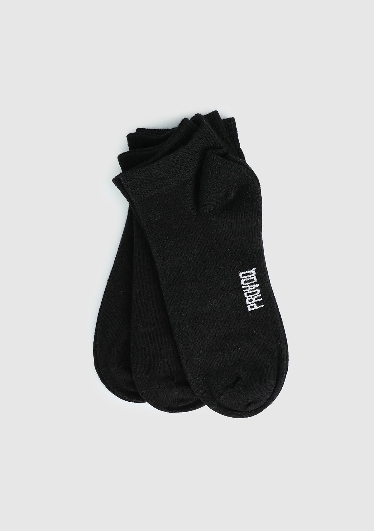 Siyah  Provoq 6758 3lü Siyah Yarım Erkek Çorap