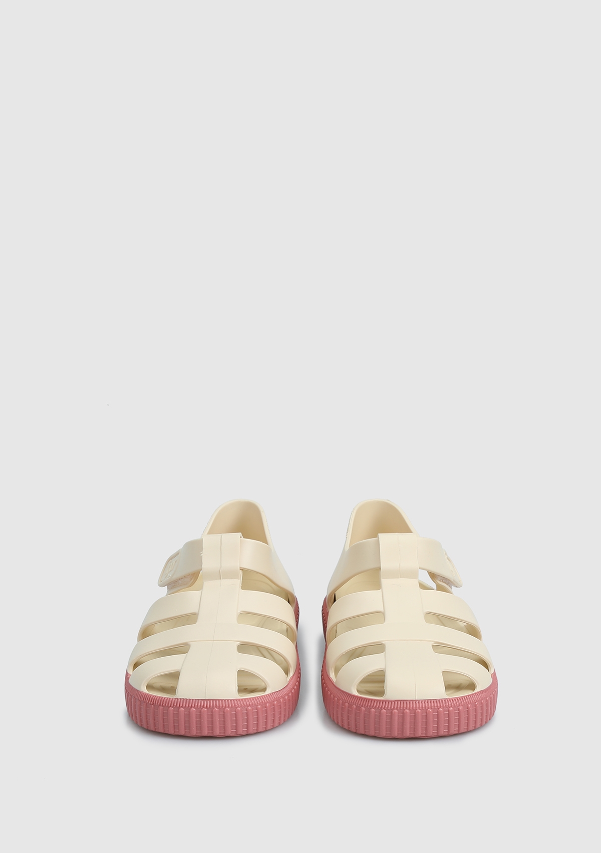 Bej Kız Çocuk Düz Sandalet