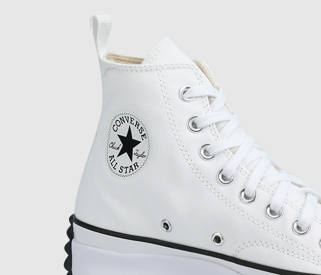 Run Star Hike Canvas Beyaz Unisex Sneaker 166799C