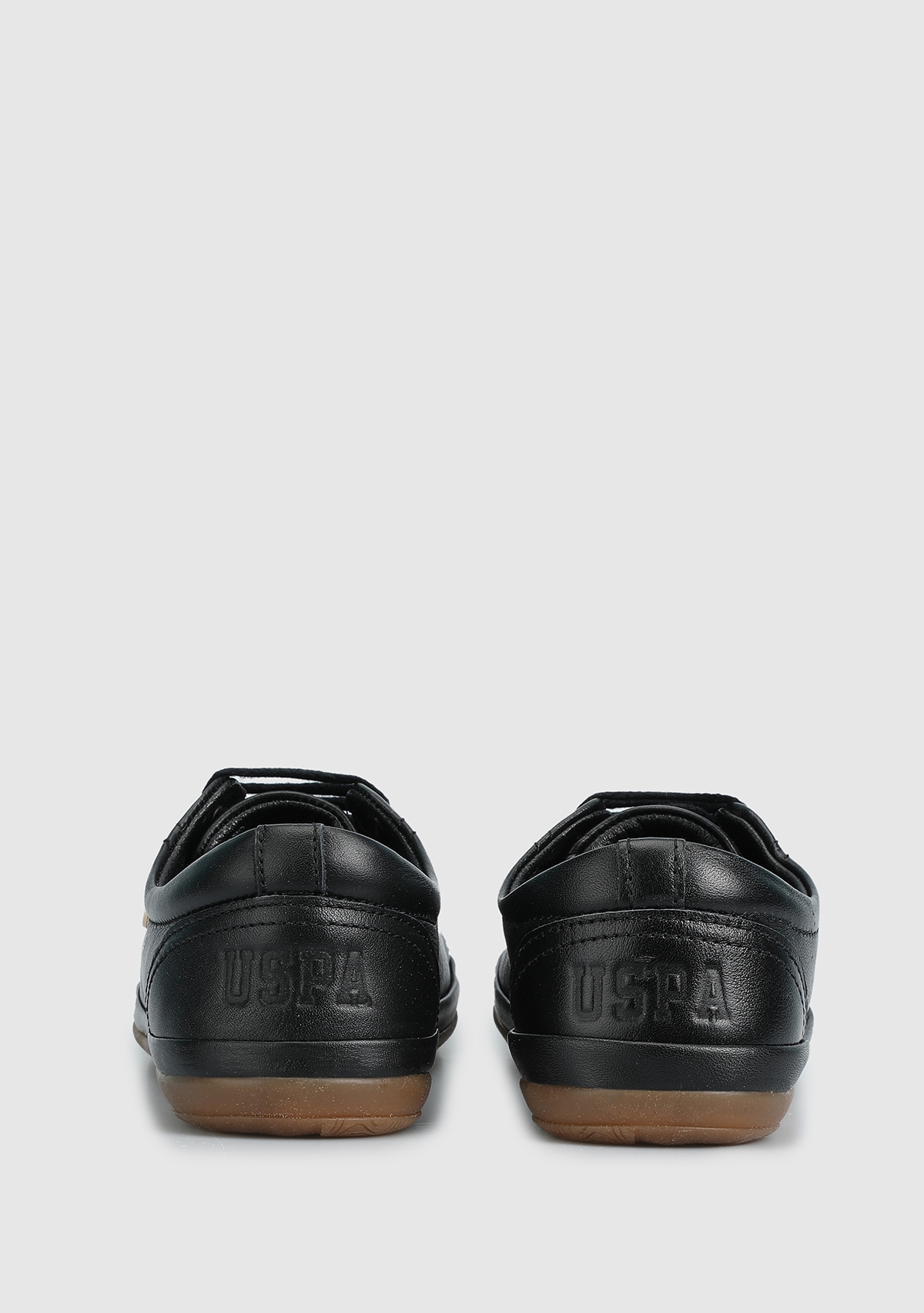 Jojo Siyah Deri Kadın Sneaker