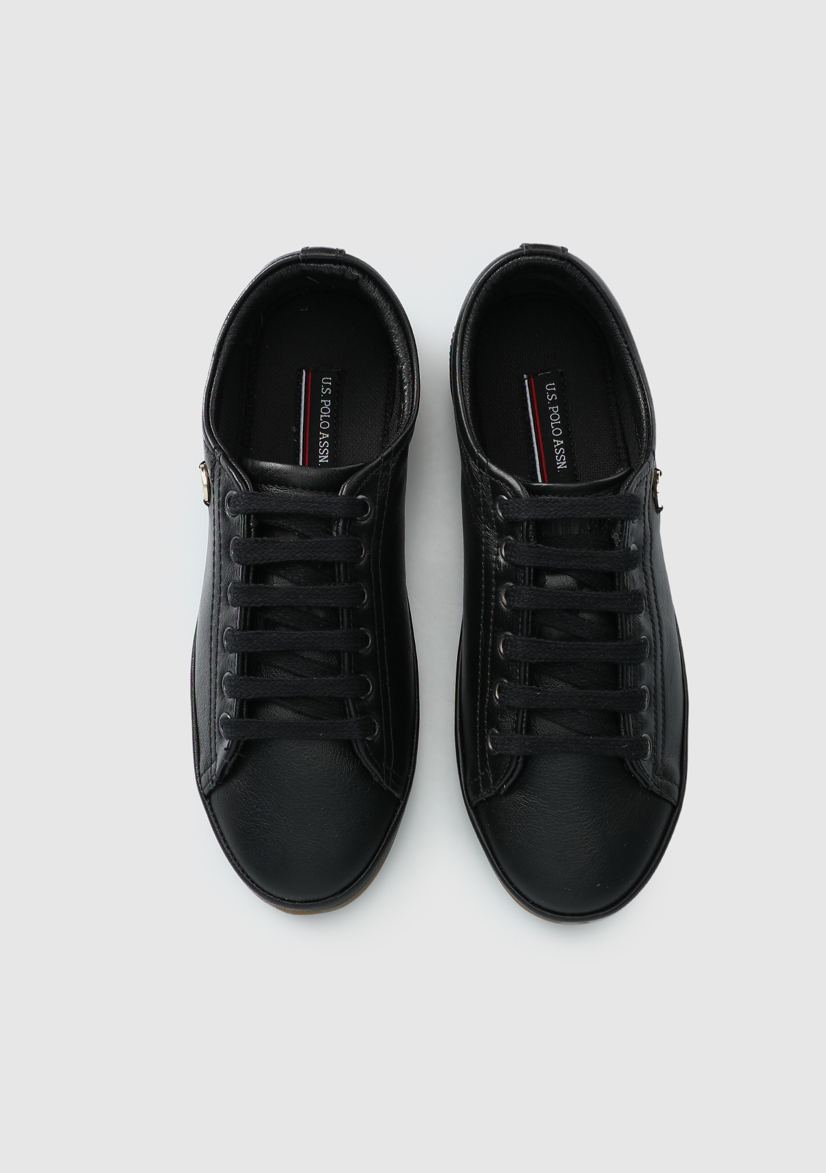 Jojo Siyah Deri Kadın Sneaker
