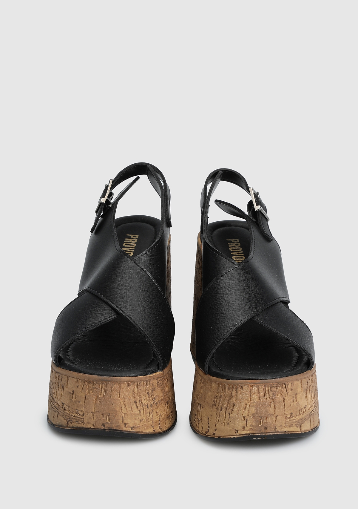 Siyah Kadın Topuklu Sandalet