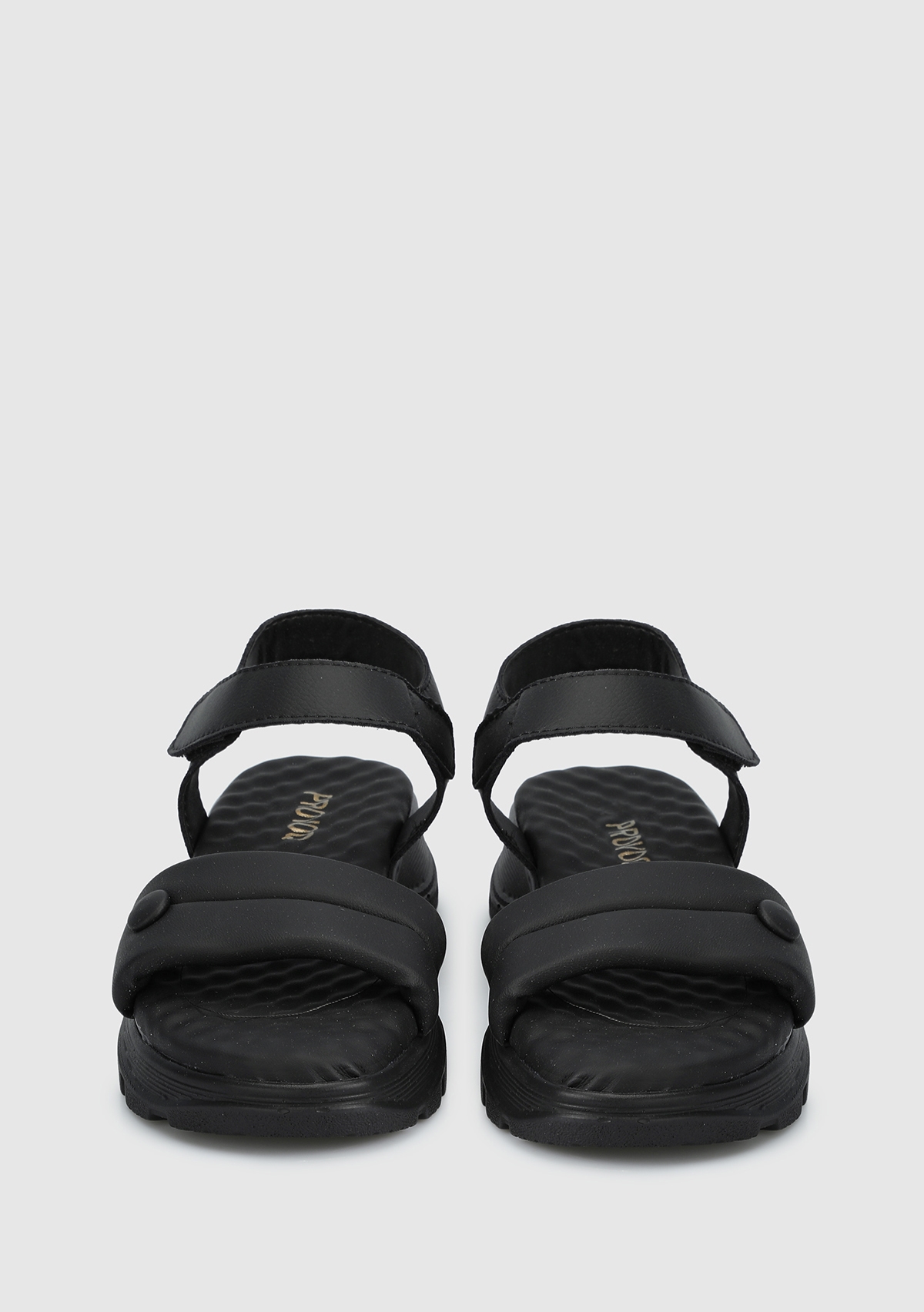 Siyah Kadın Düz Sandalet