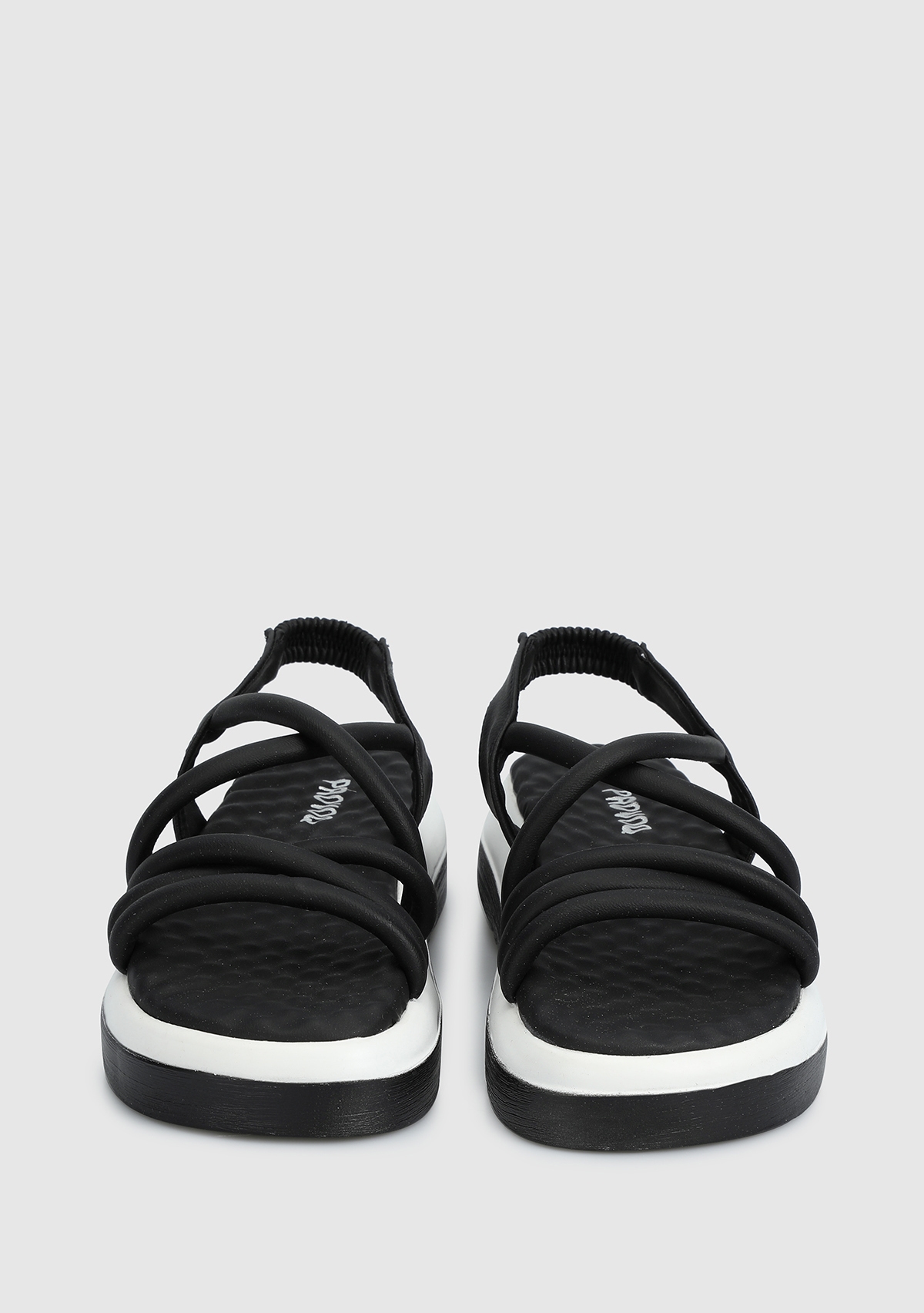 Siyah Kadın Düz Sandalet