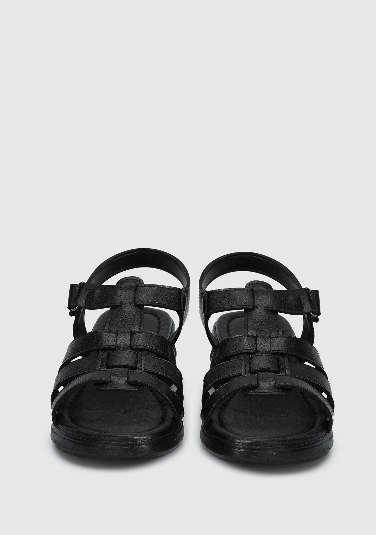 Siyah Kadın Düz Sandalet