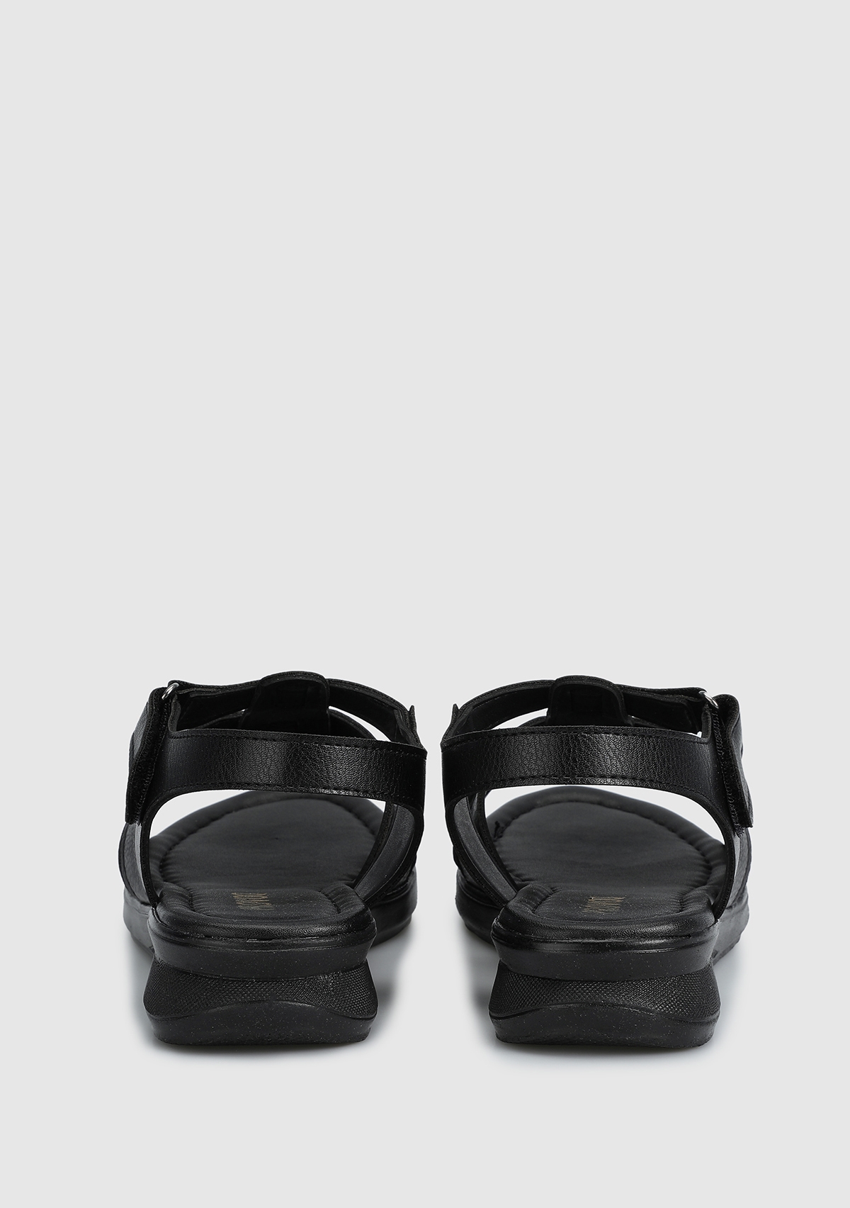 Siyah Kadın Düz Sandalet