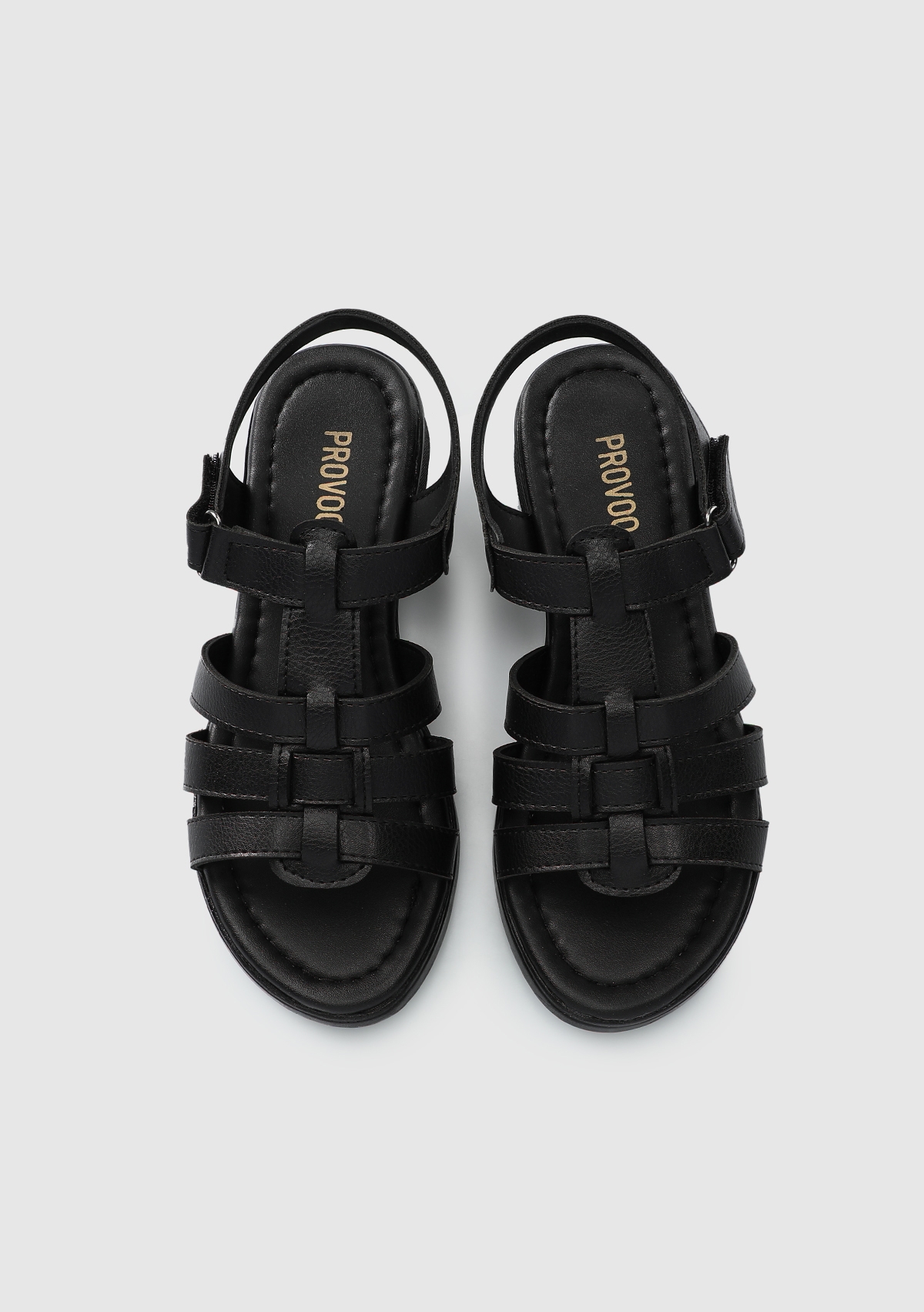 Siyah Kadın Düz Sandalet