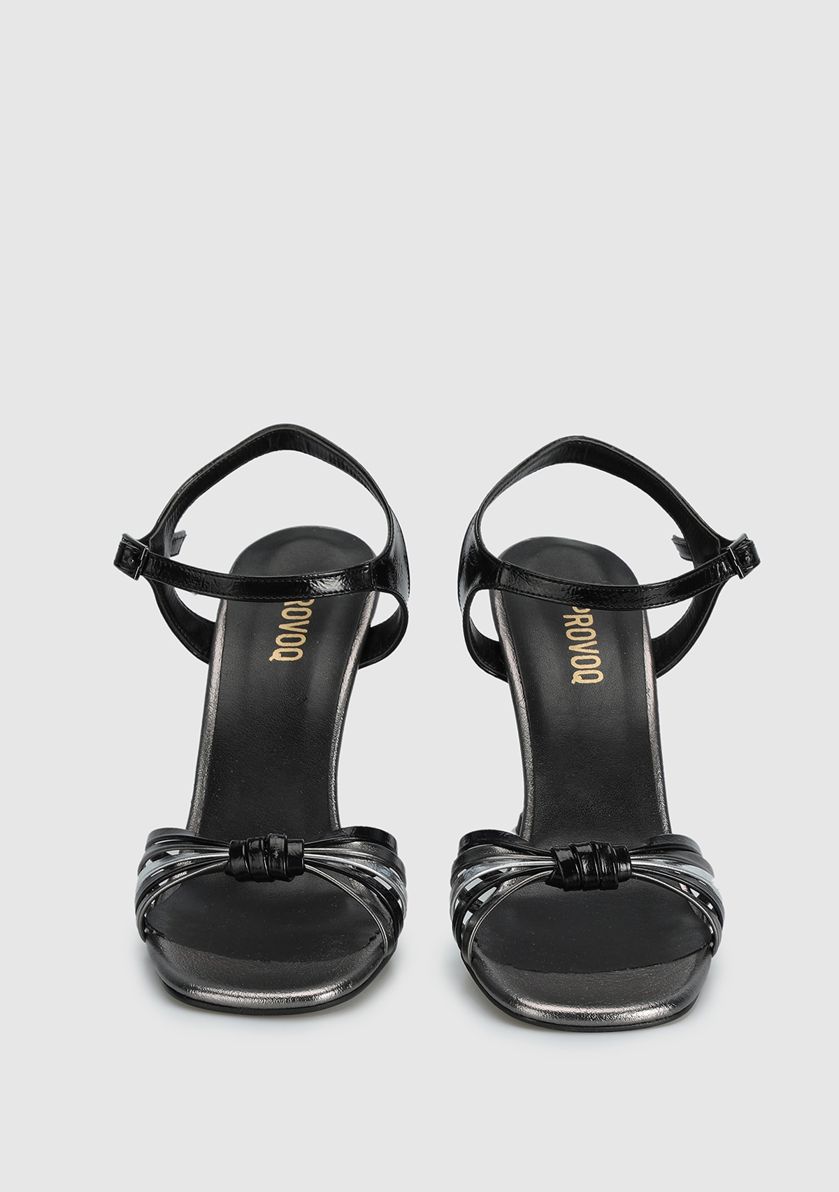 Siyah Kadın Topuklu Sandalet