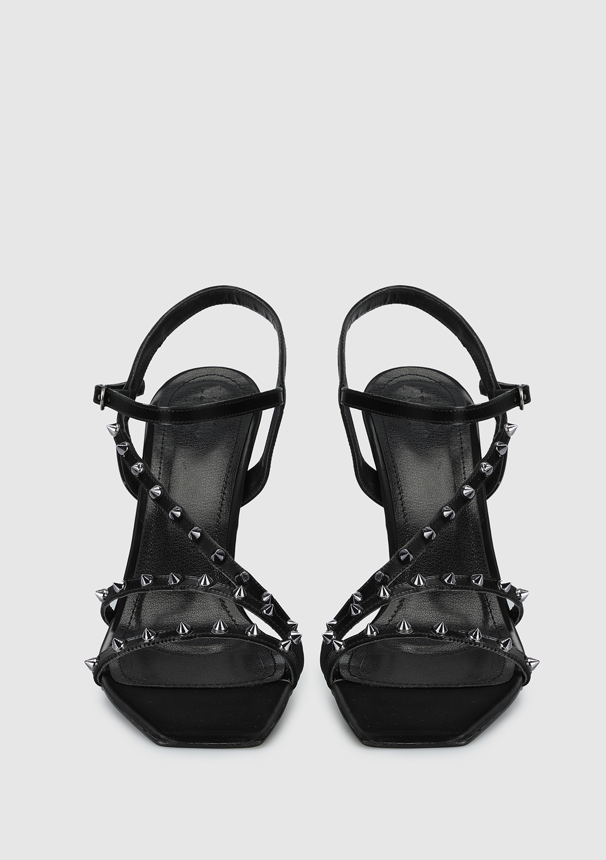 Siyah Kadın Topuklu Sandalet