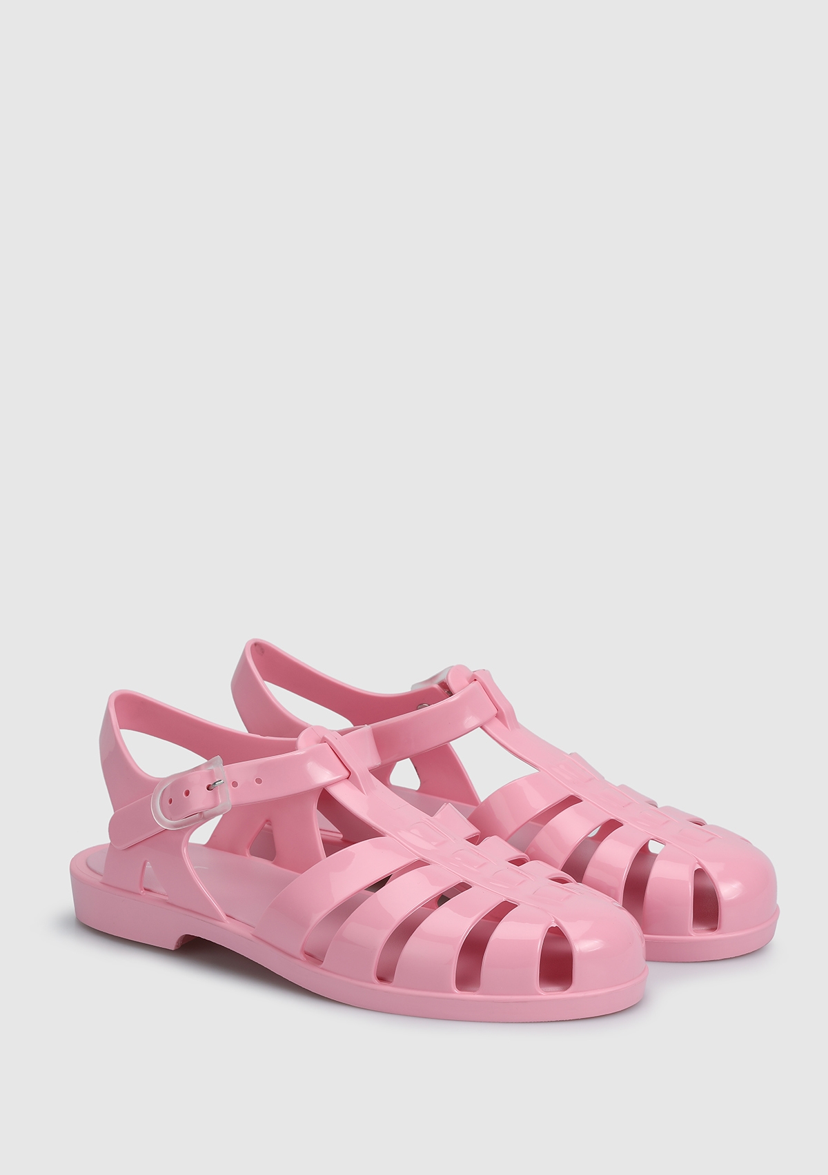 Pembe Kadın Düz Sandalet