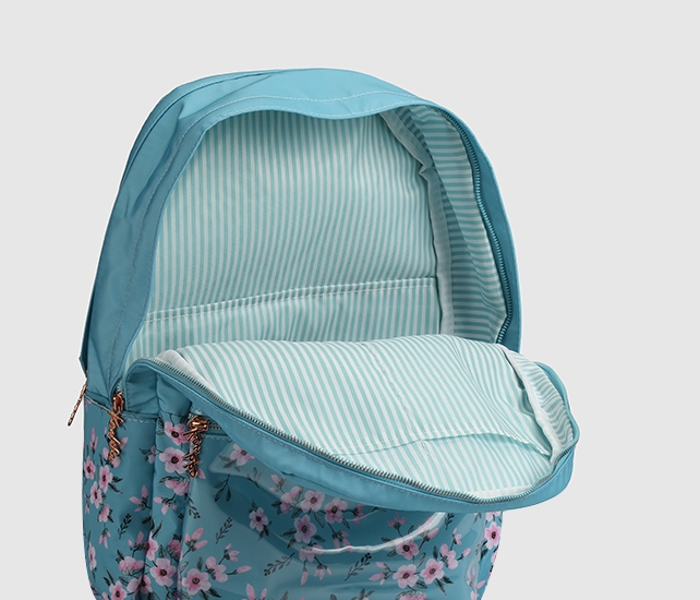 Mavi  Kaukko K1733 Soft Floral Mavi Sırt Çantası