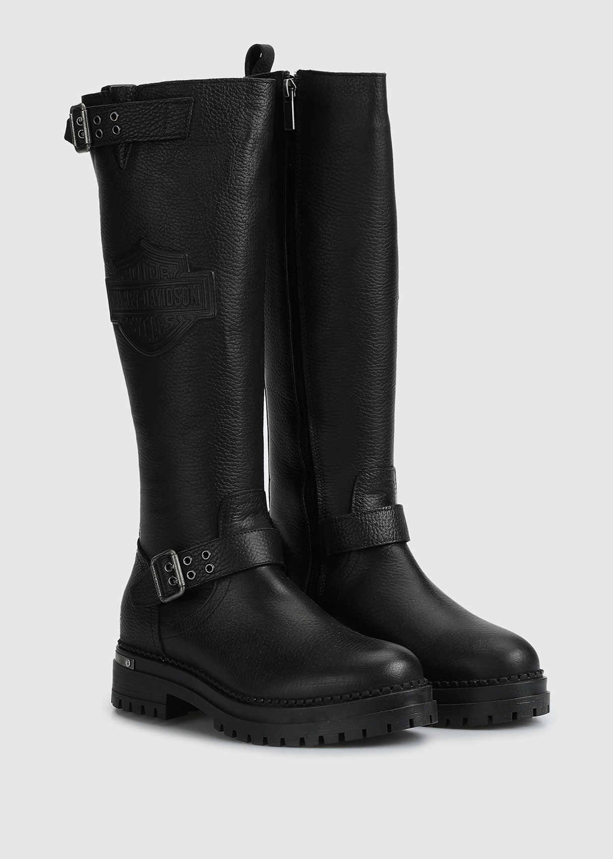 Harley Davidson 026Z100027 TROUBLE BLACK // BASKILI DERİ