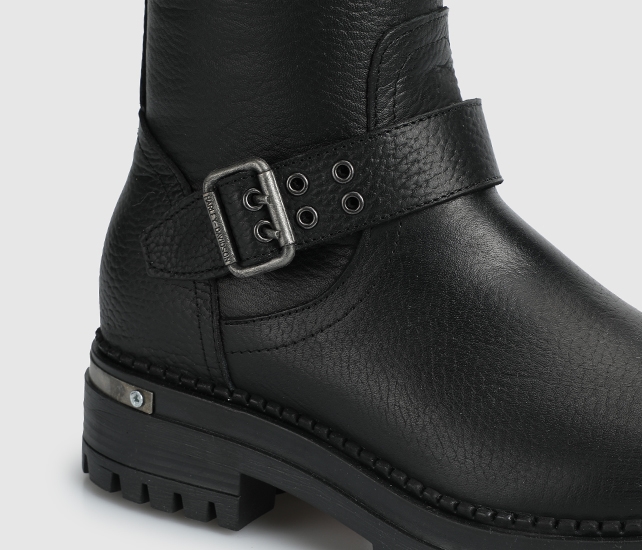 Harley Davidson 026Z100027 TROUBLE BLACK // BASKILI DERİ