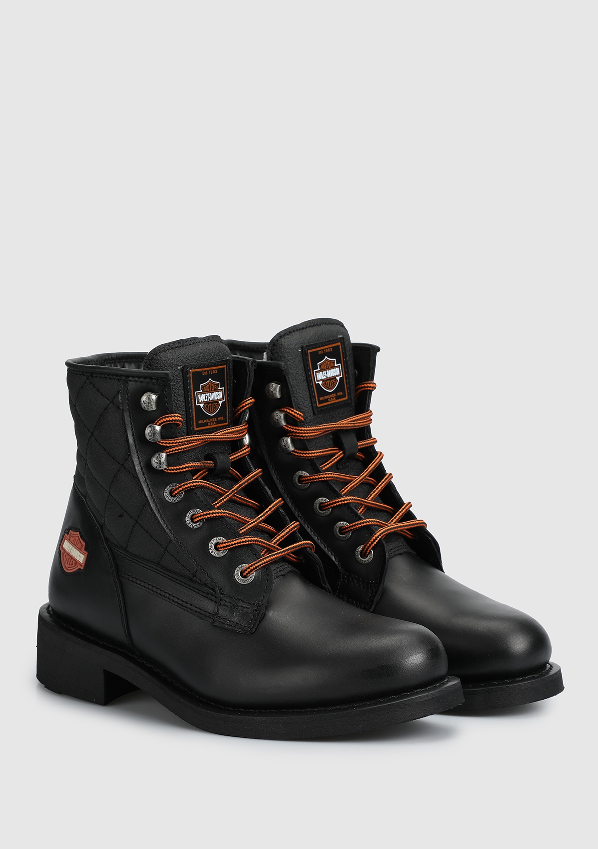 Harley Davidson 025M100699 NEW WORKER MID BLACK // YAĞLI DERİ