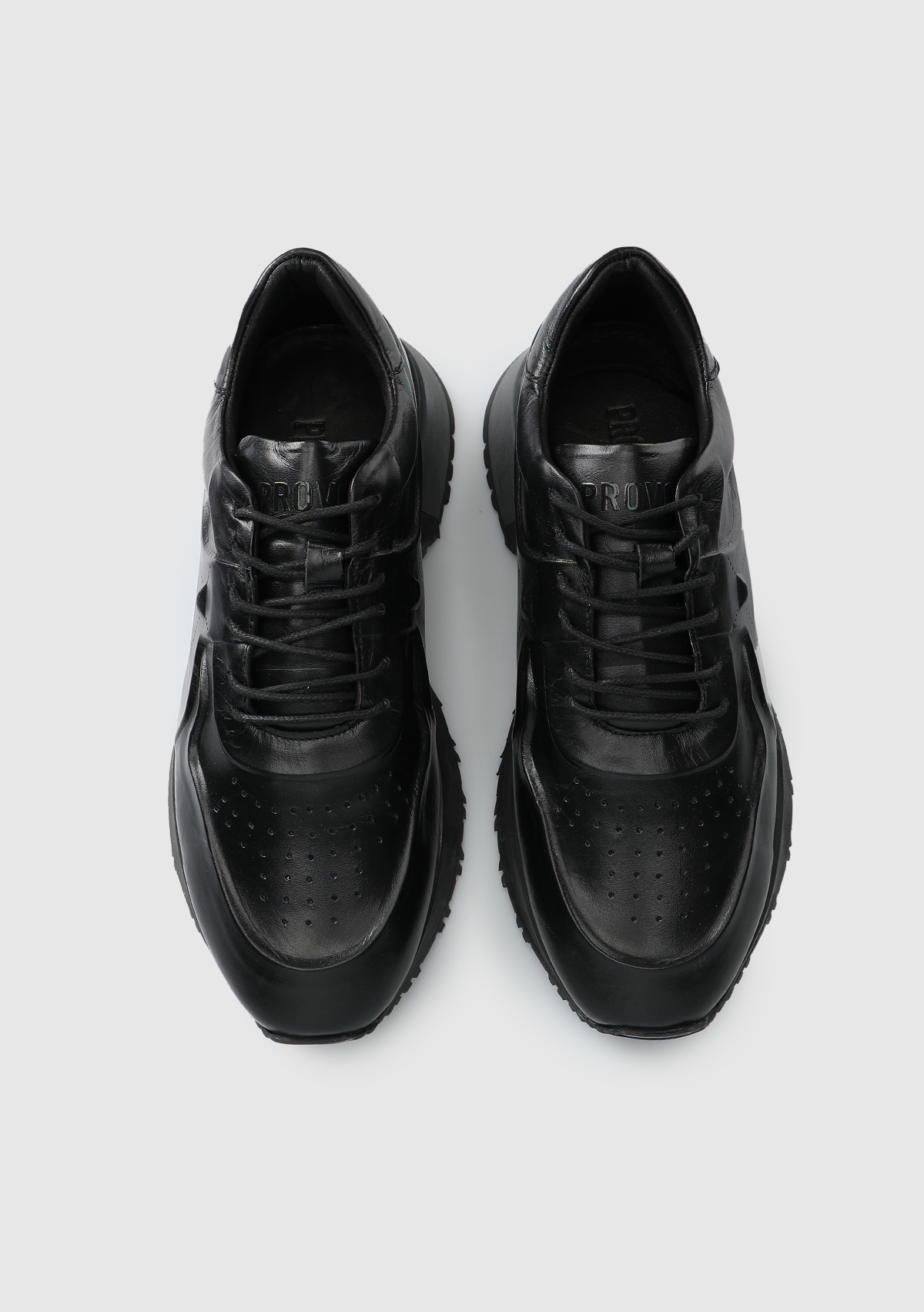 Siyah Deri Erkek Sneaker
