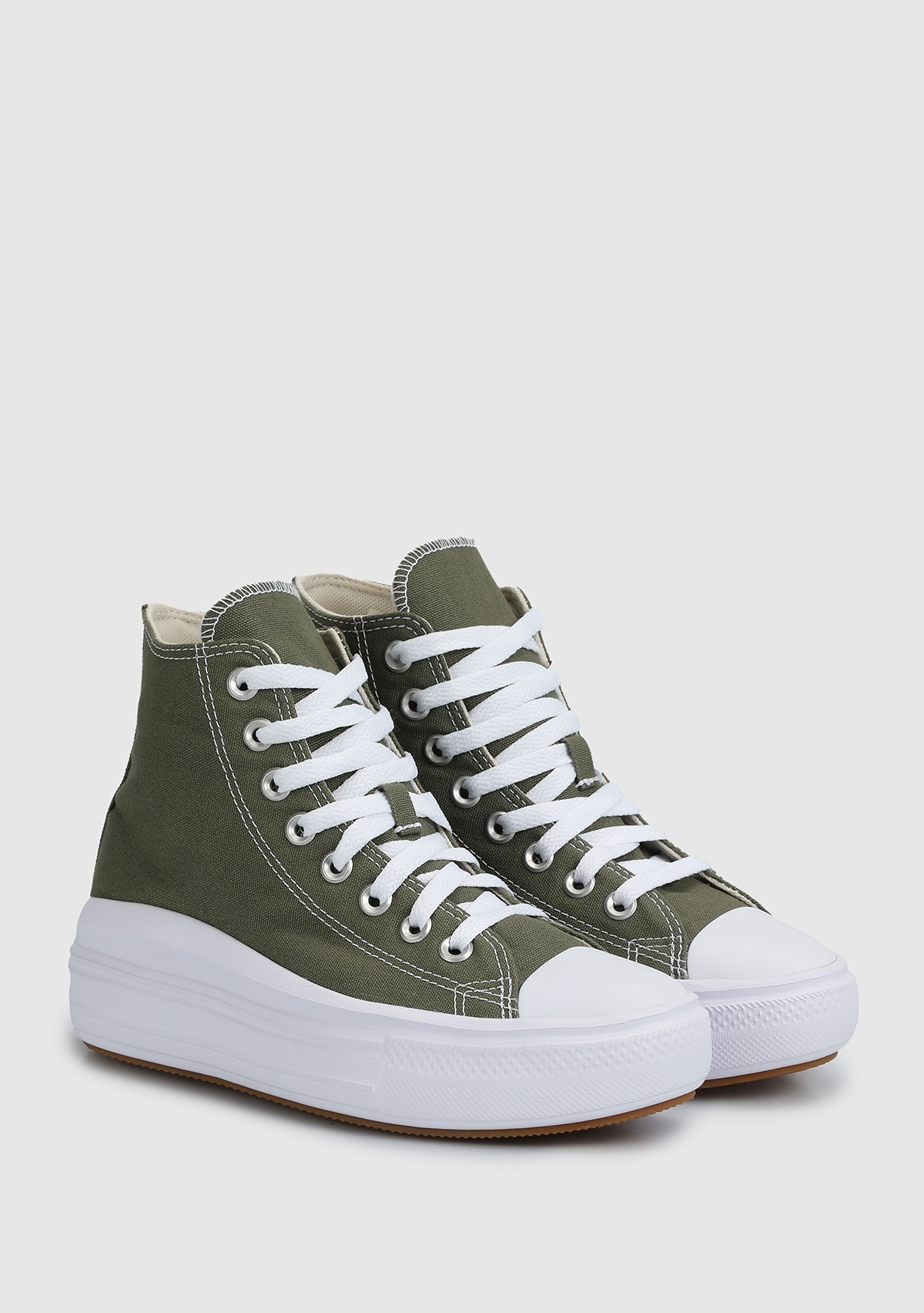 Chuck Taylor All Star Move HI Haki Kadın Sneaker A08295C