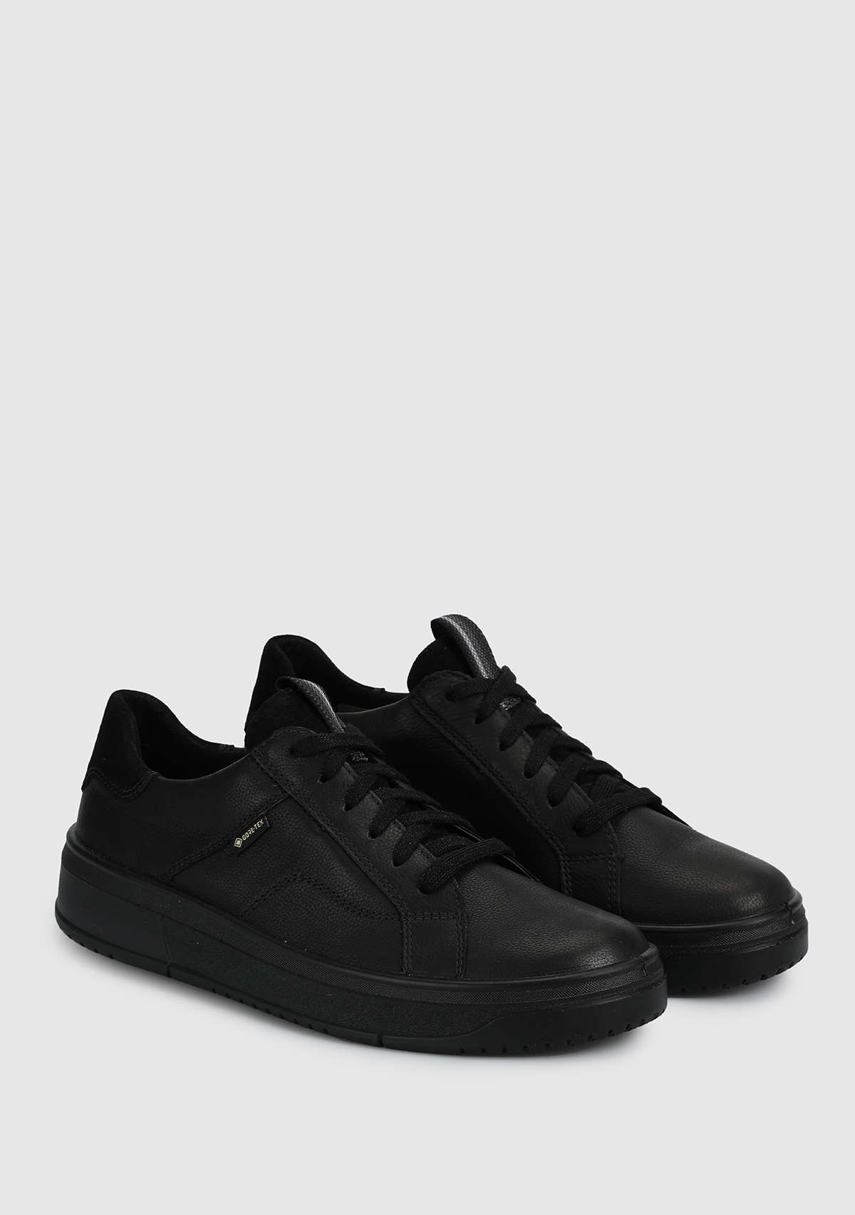 Siyah Deri Kadın Sneaker