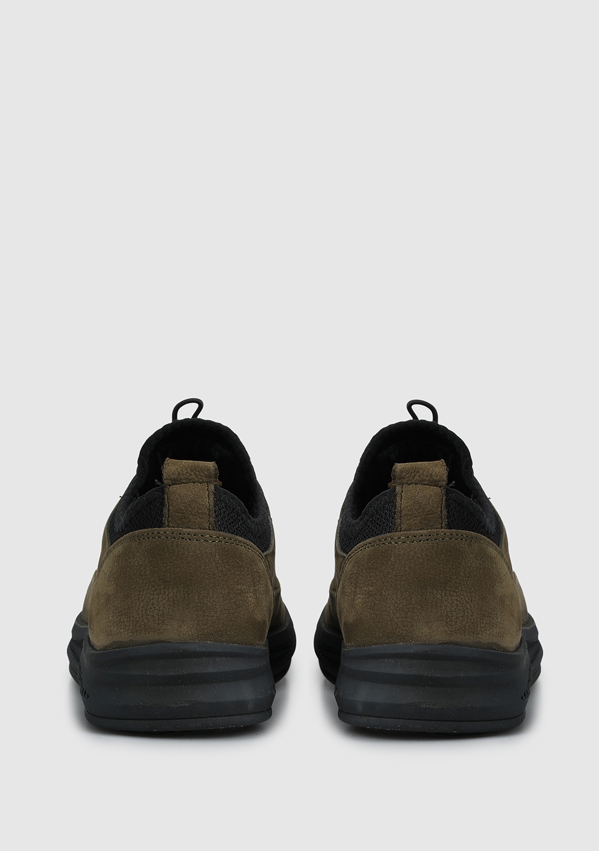 Haki Deri Erkek Sneaker