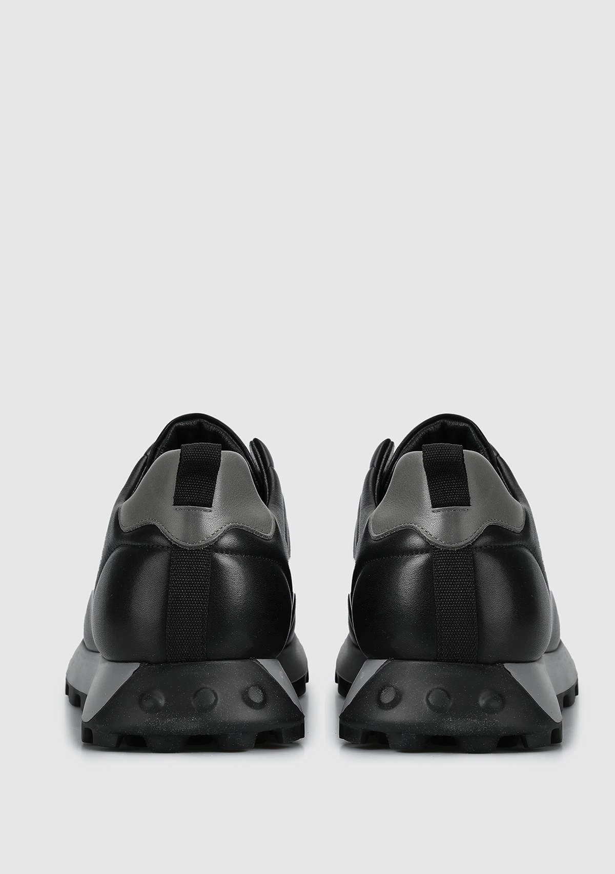Siyah Deri Erkek Sneaker