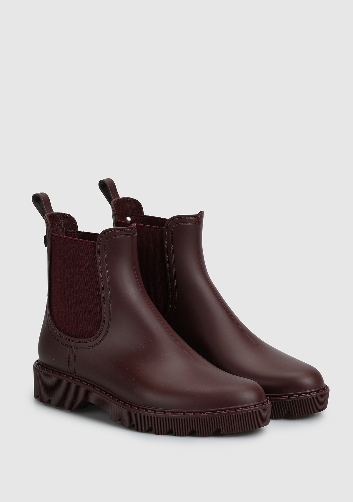 Bordo Kadın Yağmur Botu