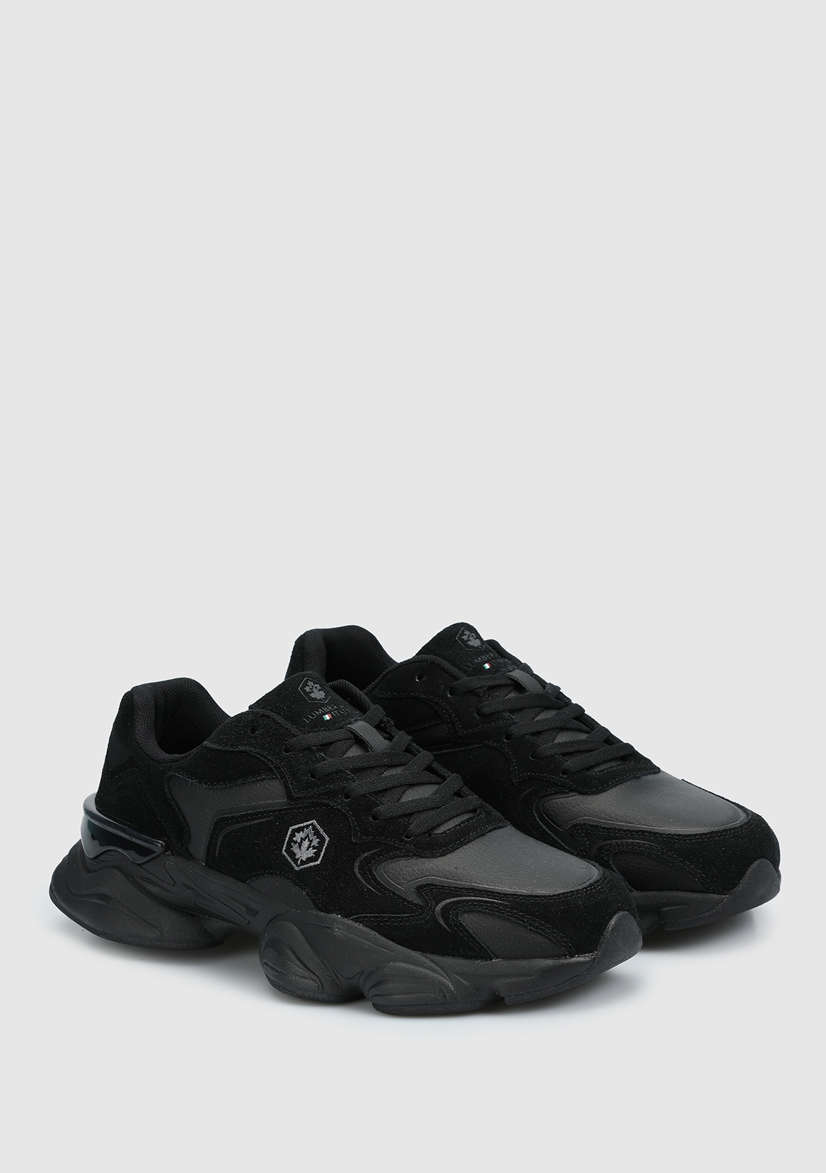 Madax Siyah Deri Erkek Sneaker