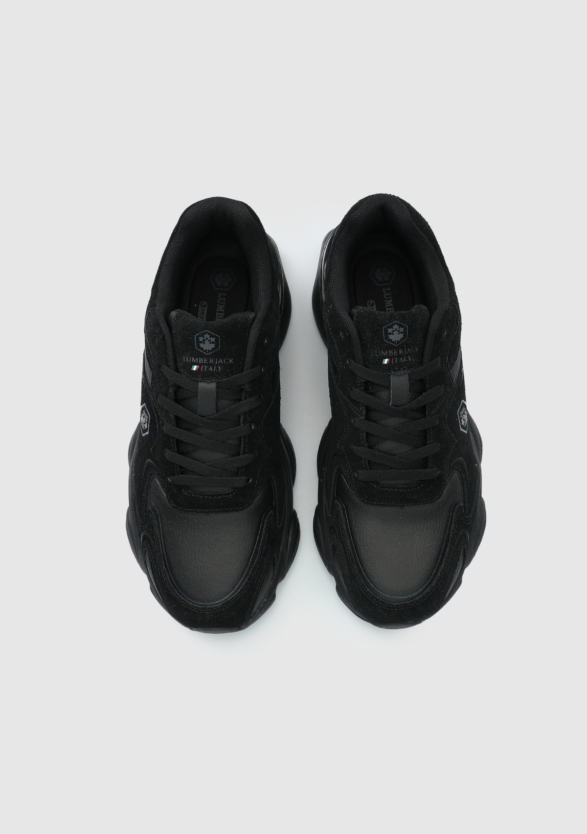 Madax Siyah Deri Erkek Sneaker