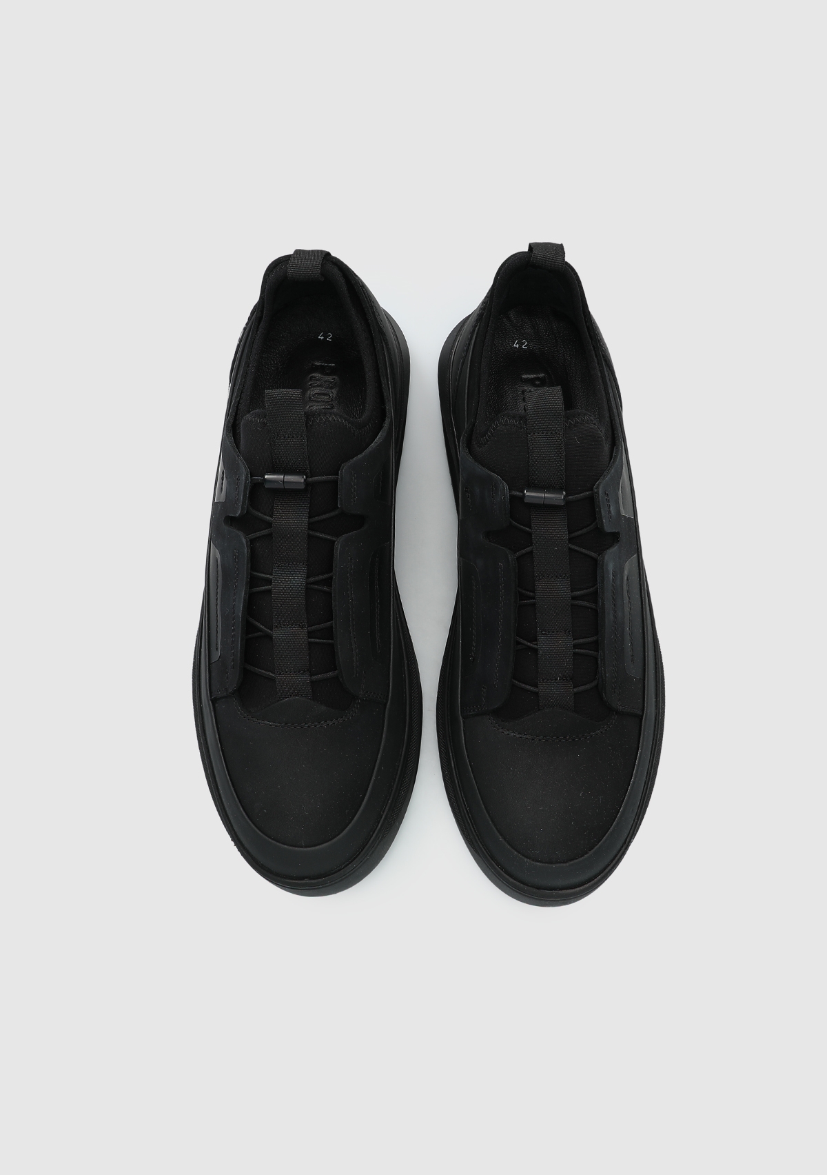 Siyah Deri Erkek Sneaker