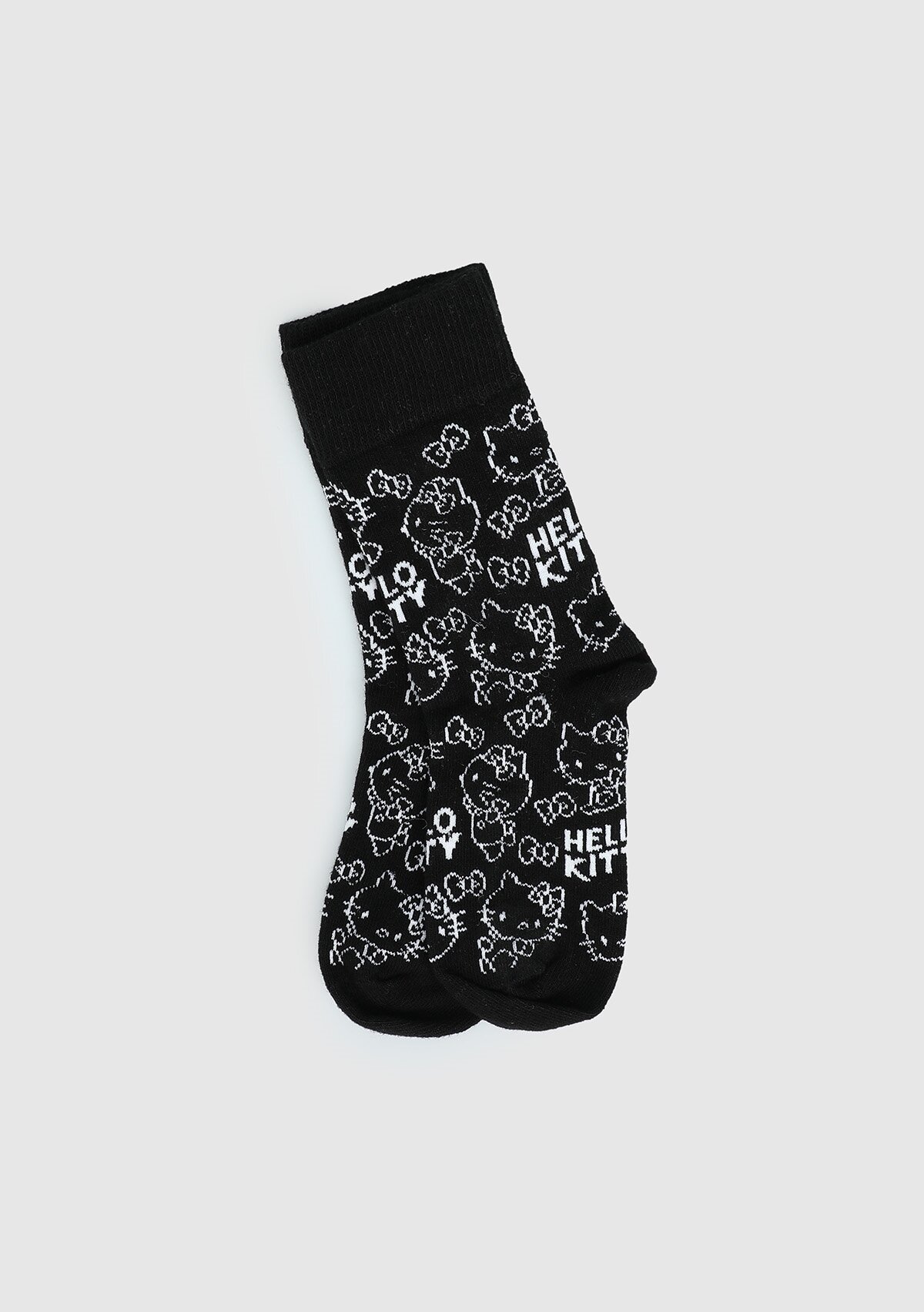 Siyah  Hello Kitty Siyah Soket Çorap 27-30