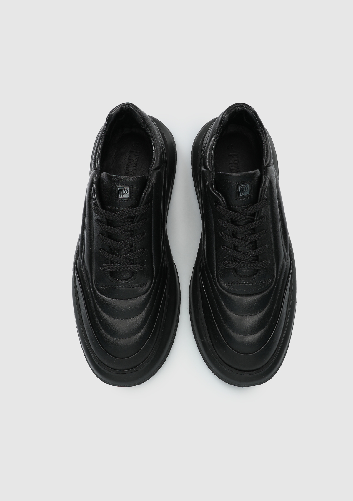 Siyah Deri Erkek Sneaker