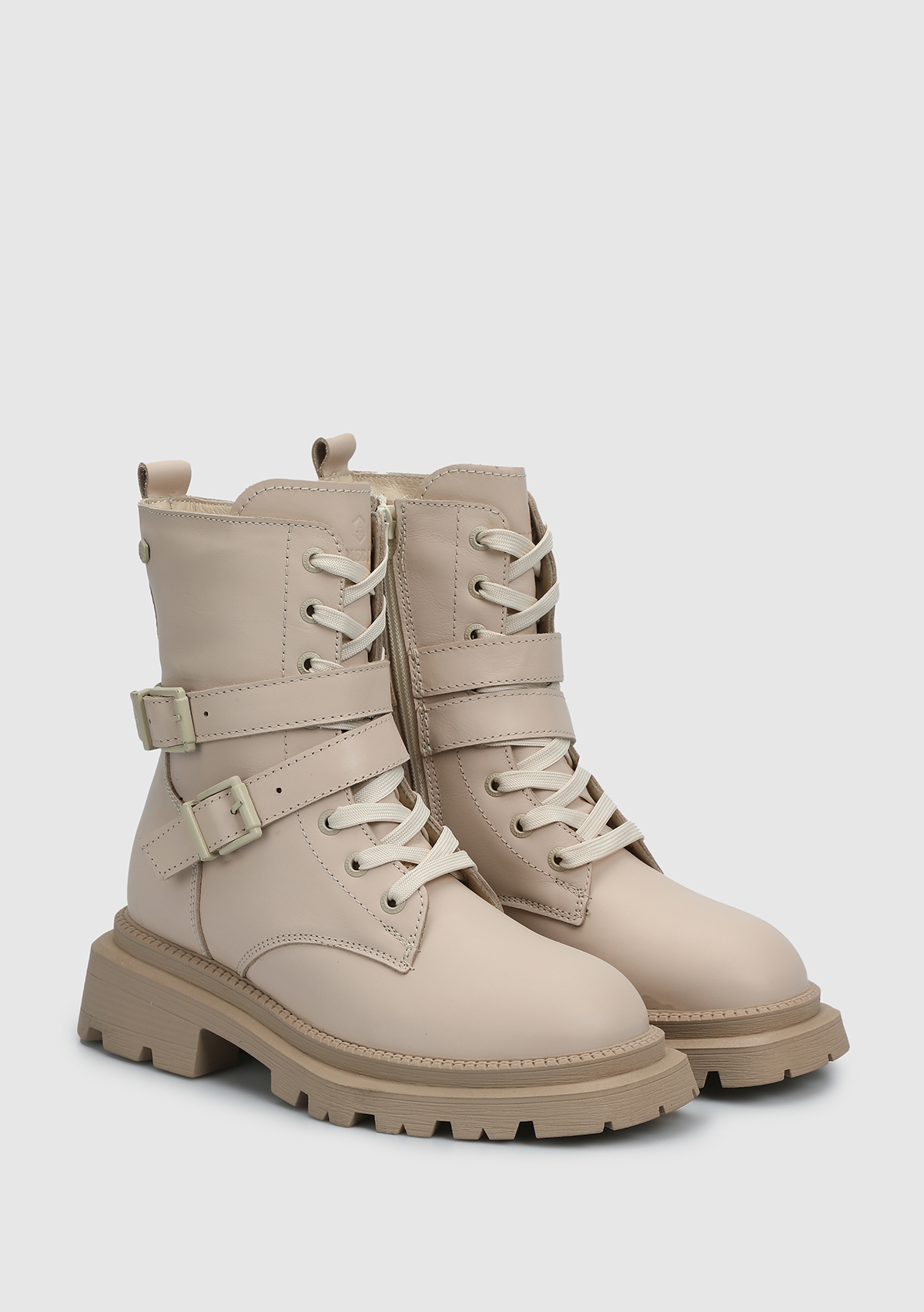 Yellen Bej Deri Kadın Bot