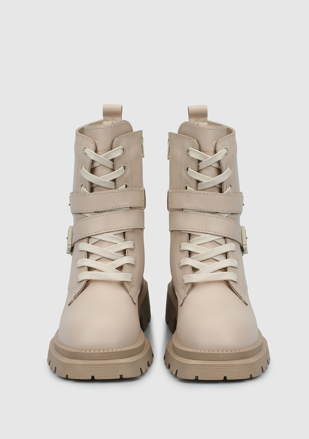 Yellen Bej Deri Kadın Bot