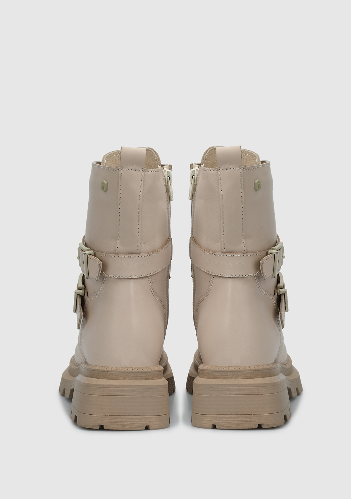 Yellen Bej Deri Kadın Bot