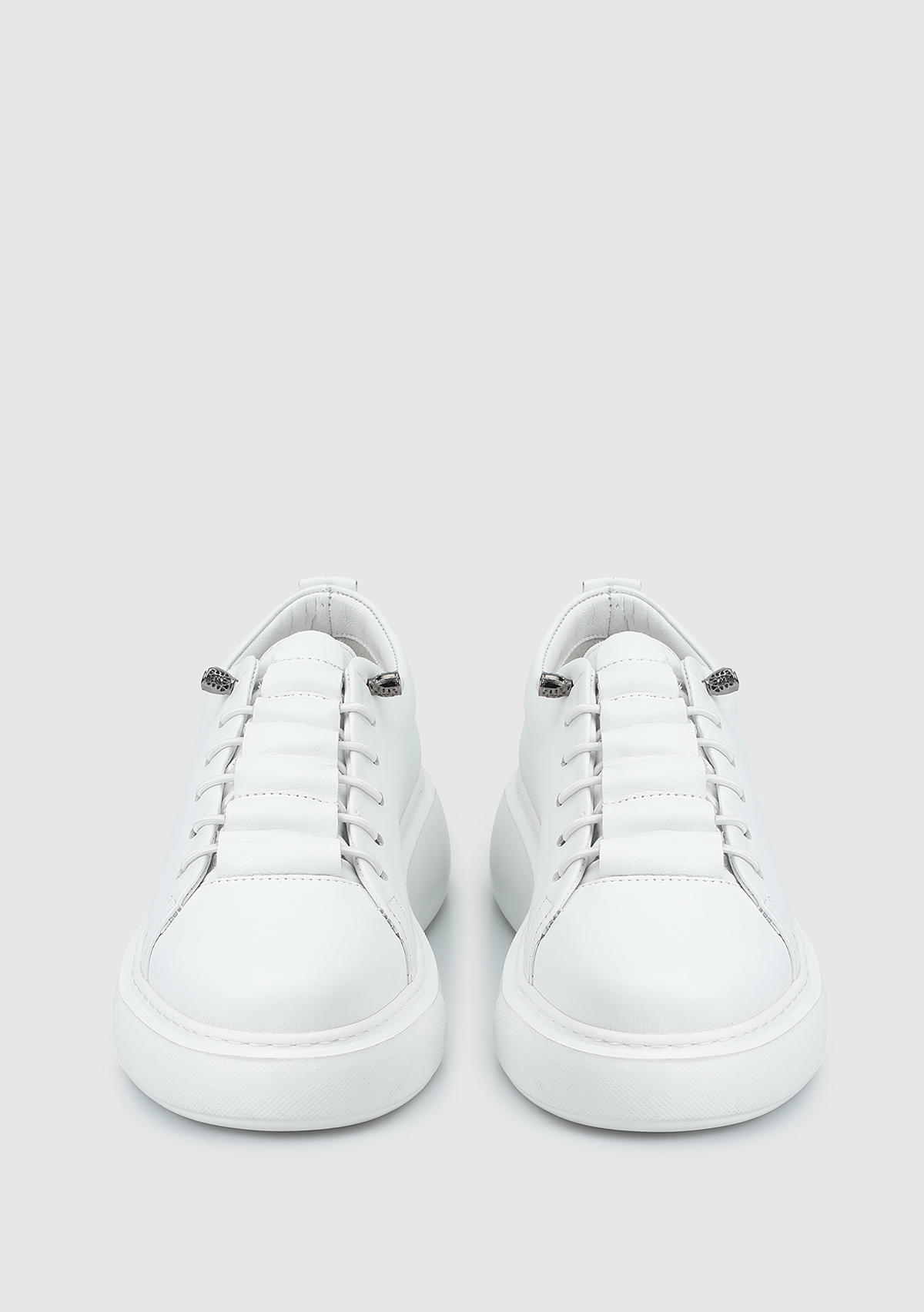 Beyaz Deri Kadın Sneaker