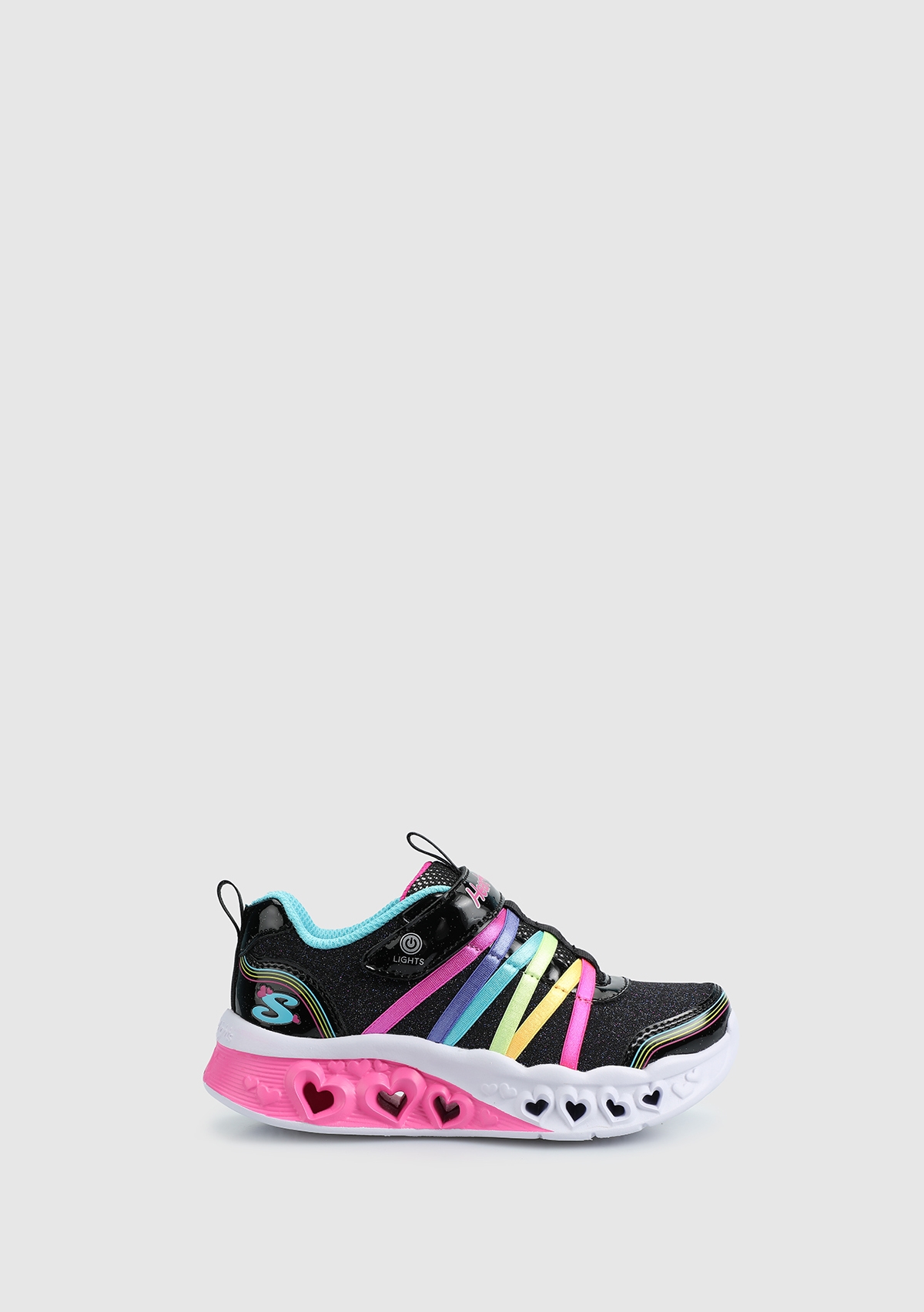Bkmt Flutter Heart Lights  -  Rainbow Bestie Siyah Kız Çocuk Spor Ayakkabısı 303252L 