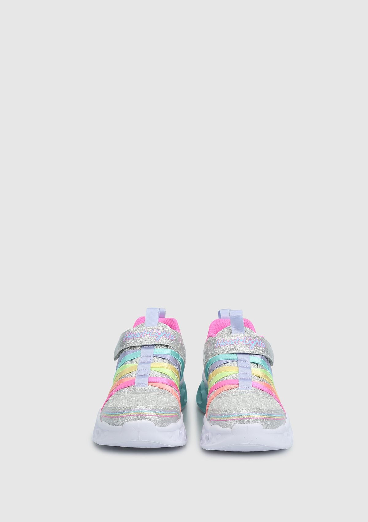 Smlt Flutter Heart Lights  -  Rainbow Bestie Gümüş Kız Çocuk Spor Ayakkabısı 303252L 